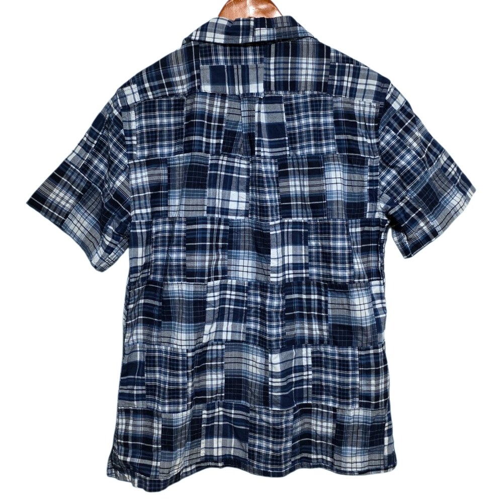 Todd Snyder Camp Collar Patchwork Short Sleeve Sh… - image 3